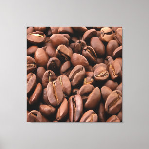 Artistic Roasted Coffee Beans Canvas Print