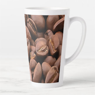 Artistic Roasted Coffee Beans Latte Mug