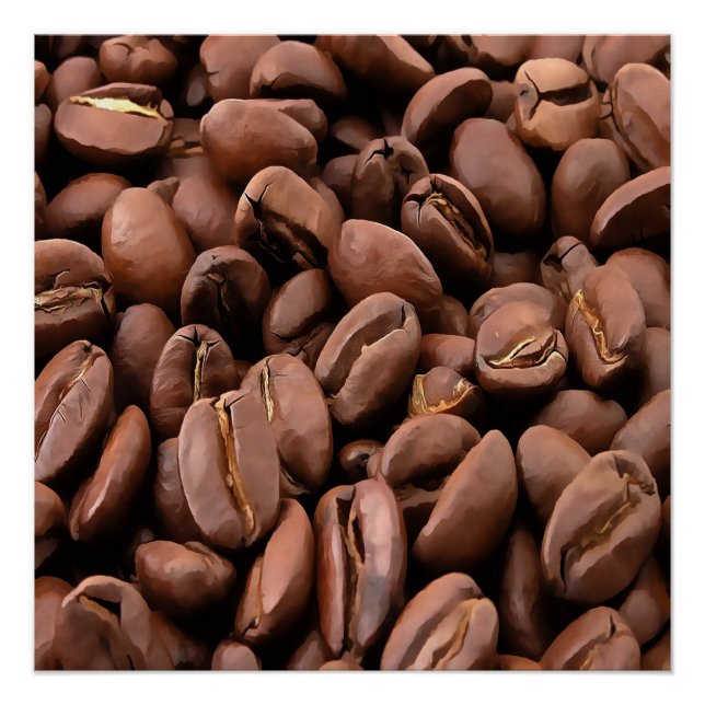  Artistic Roasted Coffee Beans  Poster (Front)