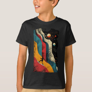 Artistic Rock Climber Men And Women Rock Climbing T-Shirt