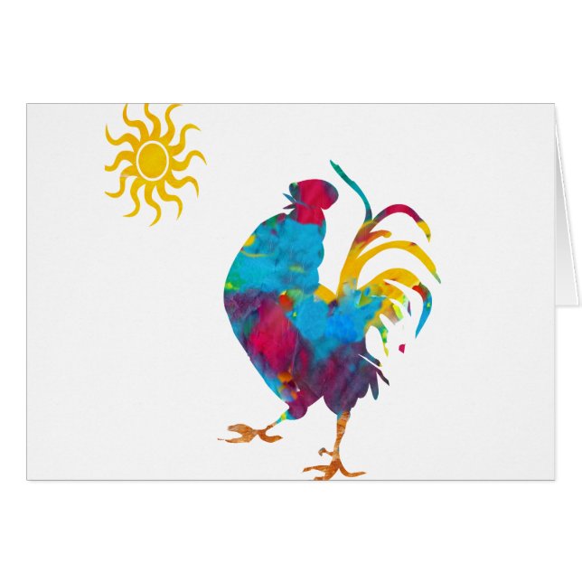 Artistic Rooster the King of the BarnYard (Front Horizontal)