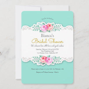 Artistic Roses Invitation