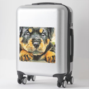 Artistic Rottweiler Puppy Portrait