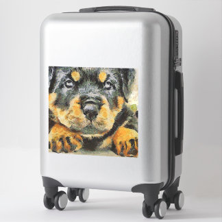 Artistic Rottweiler Puppy Portrait