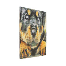 Artistic Rottweiler Puppy Portrait