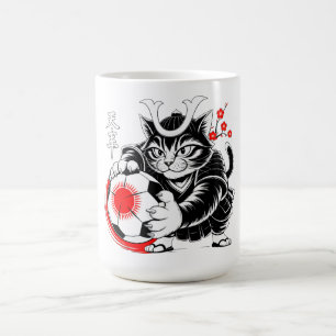 Artistic Samurai Cat soccer Gift for Coffee & Art Mug