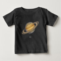Artistic Saturn with Vibrant Rings