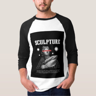 Artistic Sculpture Graphic Tee Cool Art T-Shirt