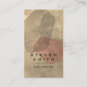 Artistic Shapes & Watercolor Appointment Card