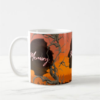 Artistic Silhouette "Memory" Vintage Aesthetic Mug