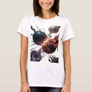 Artistic Silver ABSTRACT ART Design v2 T-Shirt