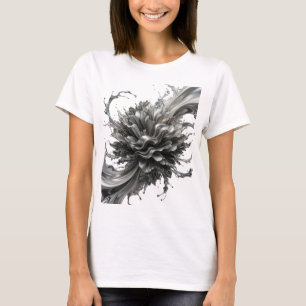 Artistic Silver ABSTRACT ART Wearable Art T-Shirt
