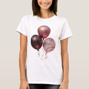 Artistic Silver GLITTERY BALLOONS Tee