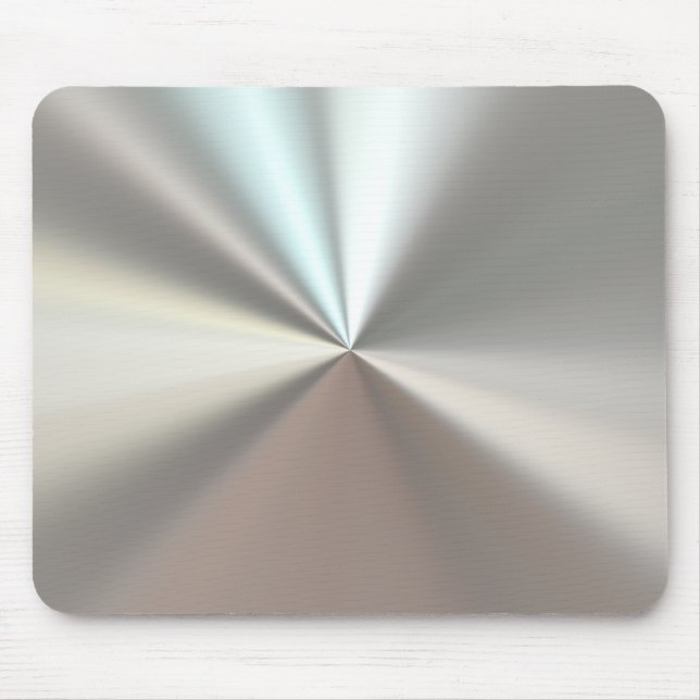 Artistic silver metal mouse mat (Front)