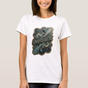 Artistic Silver UNAPOLOGETIC Shirt Design