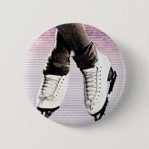 Artistic Skates 6 Cm Round Badge