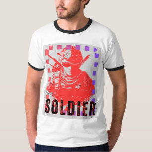 Artistic Solder Line Design T-Shirt" "Modern Solde T-Shirt