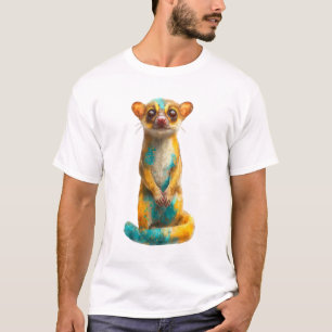 Artistic Splatter Bush Baby Men T-Shirt