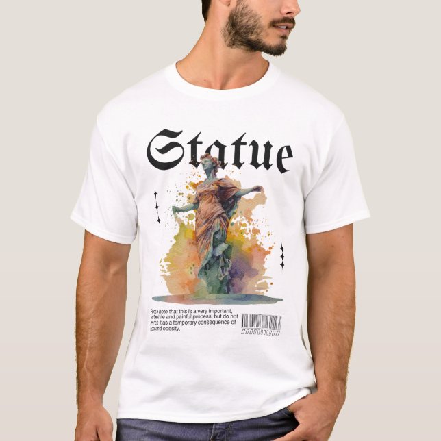 Artistic Statue Graphic Tee (Front)