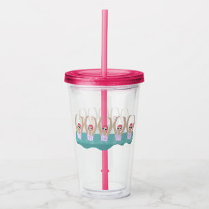 Artistic Swimmers   Artistic Swimming Illustration Acrylic Tumbler