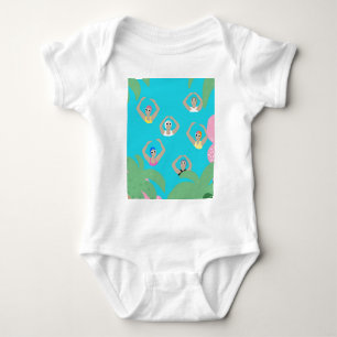 Artistic Swimmers   Artistic Swimming Illustration Baby Bodysuit