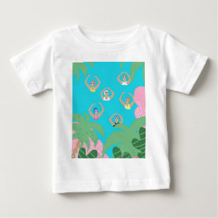 Artistic Swimmers   Artistic Swimming Illustration Baby T-Shirt