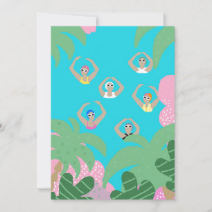Artistic Swimmers   Artistic Swimming Illustration Invitation