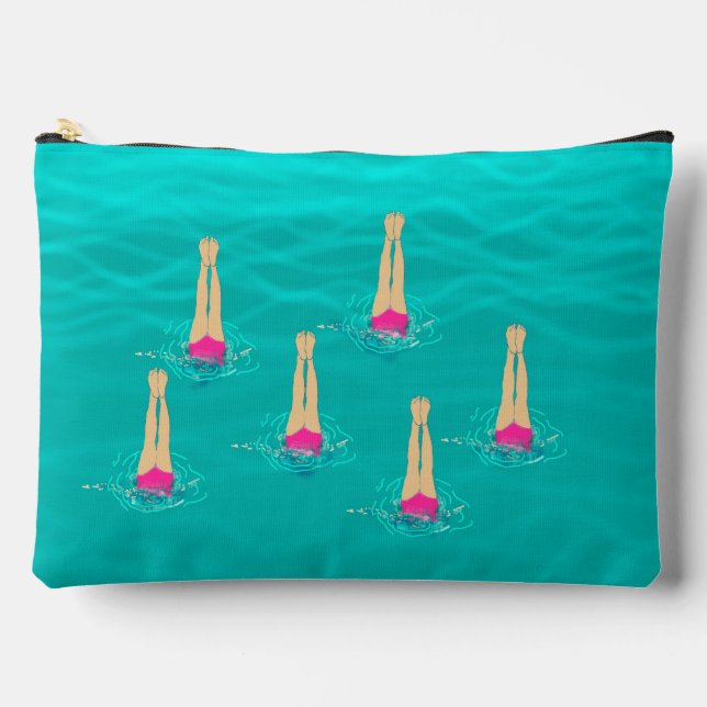 Artistic Swimmers - Swimming Under Water  Accessory Pouch (Front)