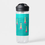Artistic Swimmers Swimming Under Water Swim Party Bottle<br><div class="desc">Synchronised Swimming Under Wate- Artistic Swimmers suspend themselves upside down. Modern abstract digital drawing. A gift for swimming lovers,  swimming team,  swimming coach ... </div>