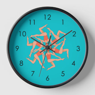 Artistic Swimmers - Synchronised Swimming Dance Clock