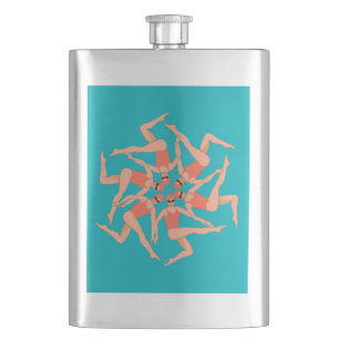 Artistic Swimmers - Synchronised Swimming   Hip Flask