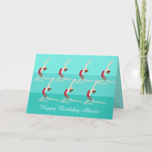 Artistic Swimming Card (Front)