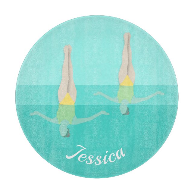 Artistic Swimming Cutting Board (Front)
