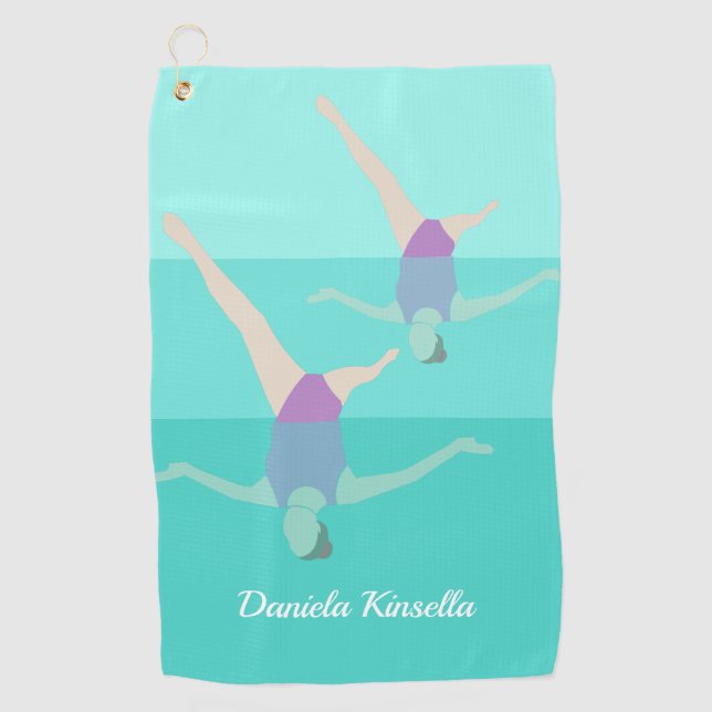 Artistic Swimming Golf Towel (Front)