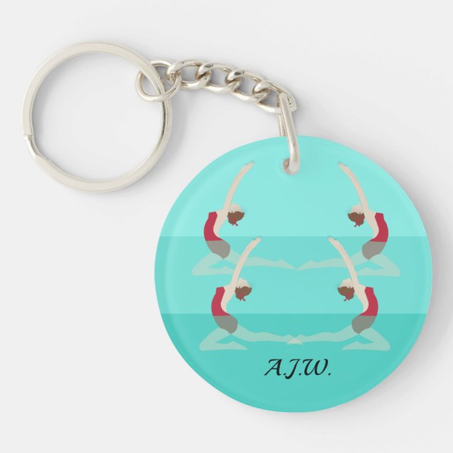 Artistic Swimming Key Ring (Front)