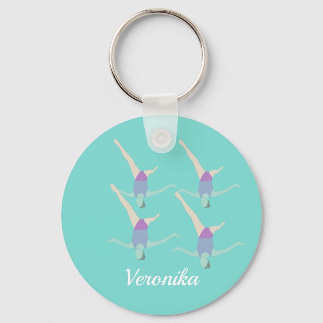 Artistic Swimming Key Ring (Front)