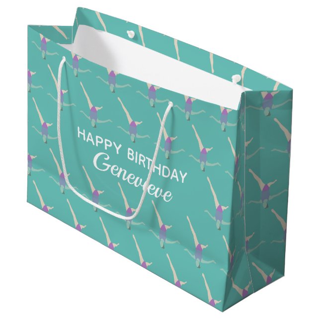 Artistic Swimming Large Gift Bag (Front Angled)