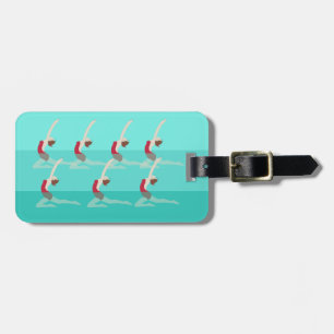 Artistic Swimming Luggage Tag