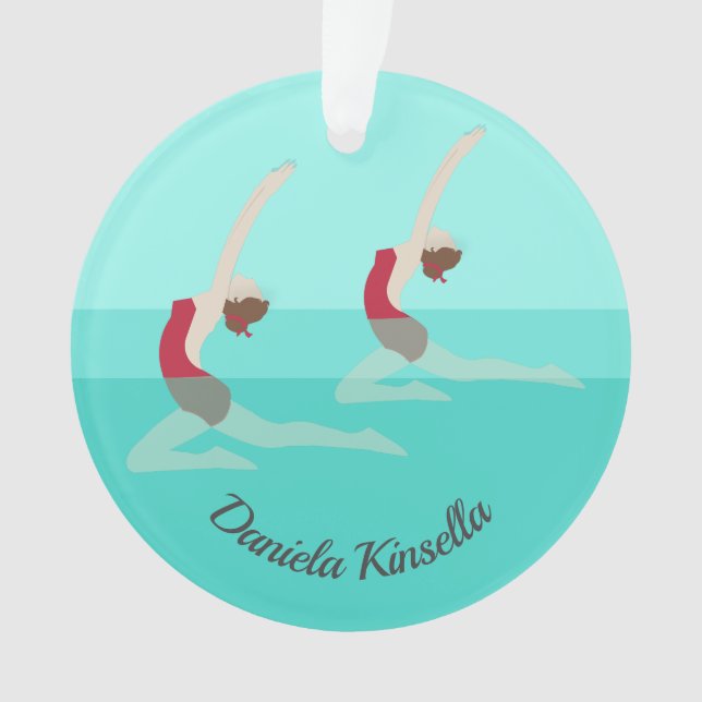 Artistic Swimming Ornament (Front)