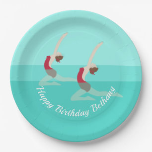 Artistic Swimming Paper Plate