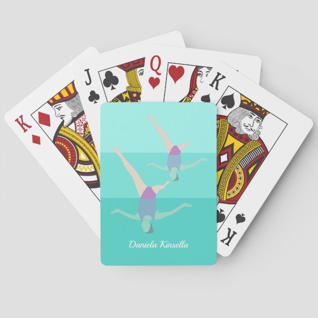 Artistic Swimming Playing Cards (Back)