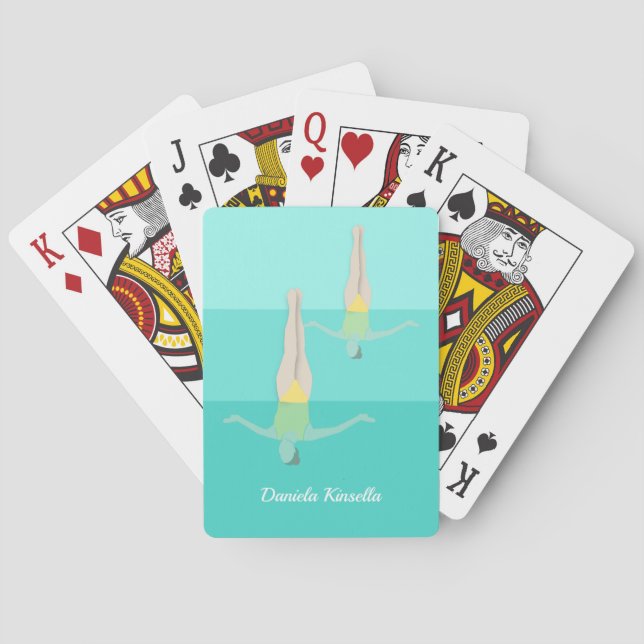 Artistic Swimming Playing Cards (Back)