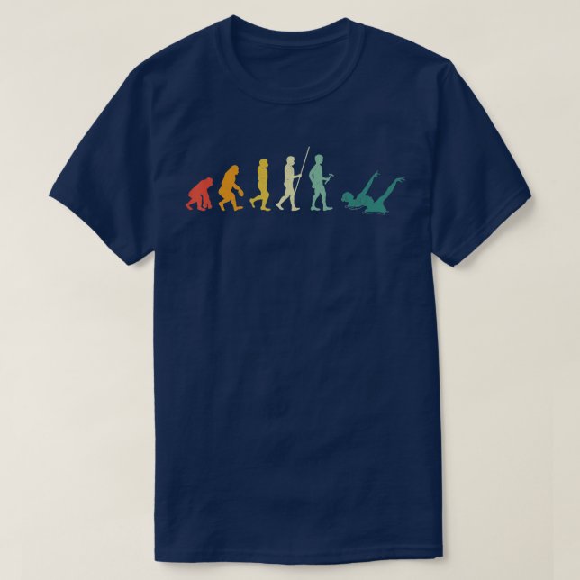 Artistic Swimming Synchronised Swimming Evolution  T-Shirt (Design Front)