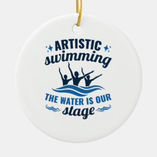Artistic Swimming Synchronised Water Is Our Stage Ceramic Tree Decoration