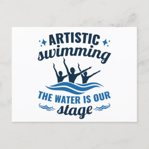 Artistic Swimming Synchronised Water Is Our Stage Postcard