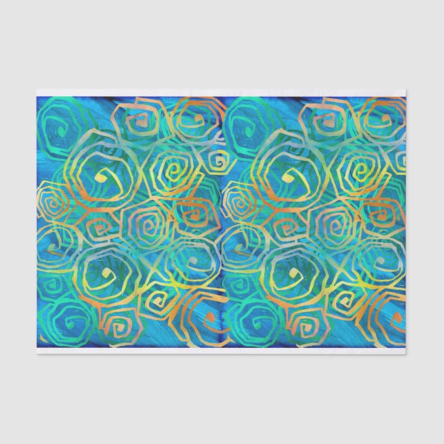 Artistic Swirly Patterned Tissue Paper. Tissue Paper (Front)