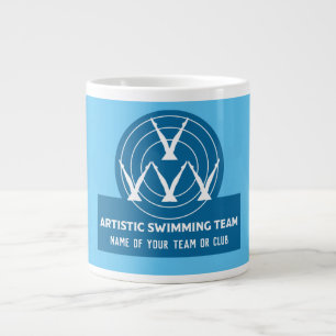 Artistic Synchronised Swimming Club Team T-Shirt Large Coffee Mug