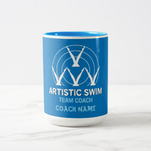 Artistic Synchronised Swimming Two-Tone Coffee Mug