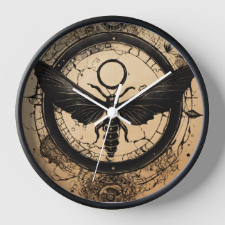 "Artistic Tattoo-Inspired Clock" Clock