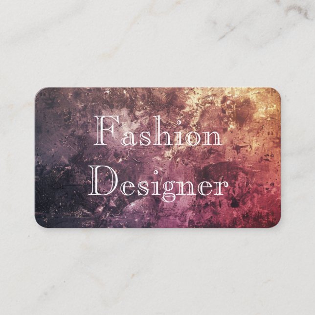 Artistic Texture Background Business Card (Front)